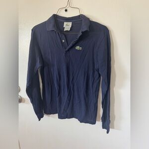 Lacoste Dark Blue Long Sleeve Polo - Children’s Size